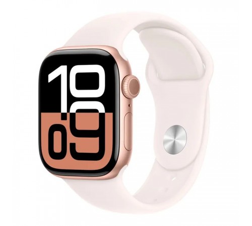 Смарт-годинник Apple Watch Series 10 GPS 42mm Rose Gold Aluminium Case with Light Blush Sport Band - S/M (MWWH3QH/A) Смарт-годинник Apple Watch Series 10 GPS 42mm Rose Gold Aluminium Case with Light Blush Sport Band - S/M (MWWH3QH/A)