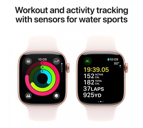 Смарт-годинник Apple Watch Series 10 GPS 42mm Rose Gold Aluminium Case with Light Blush Sport Band - S/M (MWWH3QH/A) Смарт-годинник Apple Watch Series 10 GPS 42mm Rose Gold Aluminium Case with Light Blush Sport Band - S/M (MWWH3QH/A)