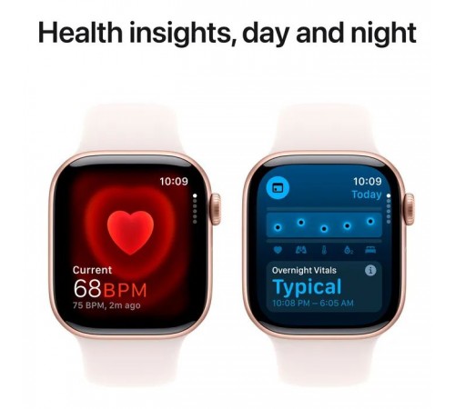 Смарт-годинник Apple Watch Series 10 GPS 42mm Rose Gold Aluminium Case with Light Blush Sport Band - S/M (MWWH3QH/A) Смарт-годинник Apple Watch Series 10 GPS 42mm Rose Gold Aluminium Case with Light Blush Sport Band - S/M (MWWH3QH/A)