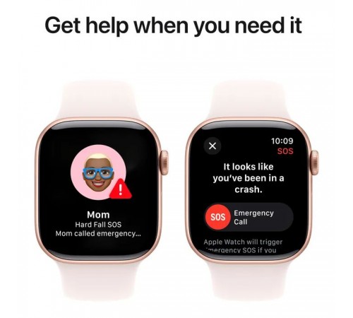 Смарт-годинник Apple Watch Series 10 GPS 42mm Rose Gold Aluminium Case with Light Blush Sport Band - S/M (MWWH3QH/A) Смарт-годинник Apple Watch Series 10 GPS 42mm Rose Gold Aluminium Case with Light Blush Sport Band - S/M (MWWH3QH/A)
