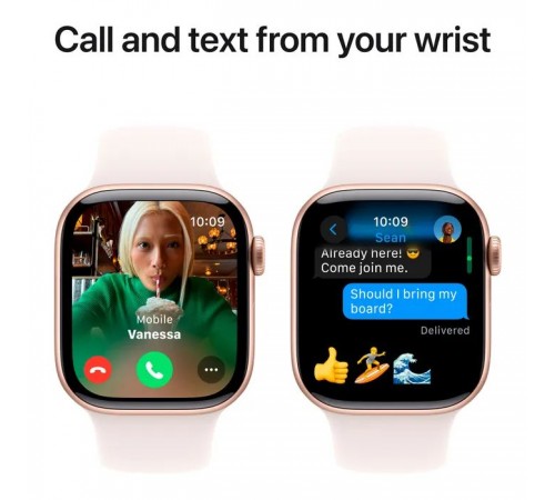 Смарт-годинник Apple Watch Series 10 GPS 42mm Rose Gold Aluminium Case with Light Blush Sport Band - S/M (MWWH3QH/A) Смарт-годинник Apple Watch Series 10 GPS 42mm Rose Gold Aluminium Case with Light Blush Sport Band - S/M (MWWH3QH/A)