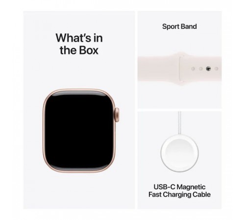 Смарт-годинник Apple Watch Series 10 GPS 42mm Rose Gold Aluminium Case with Light Blush Sport Band - S/M (MWWH3QH/A) Смарт-годинник Apple Watch Series 10 GPS 42mm Rose Gold Aluminium Case with Light Blush Sport Band - S/M (MWWH3QH/A)