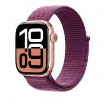Смарт-годинник Apple Watch Series 10 GPS 42mm Rose Gold Aluminium Case with Plum Sport Loop (MWWK3QH/A)