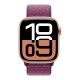 Смарт-часы Apple Watch Series 10 GPS 42mm Rose Gold Aluminium Case with Plum Sport Loop (MWWK3QH/A)