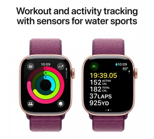 Смарт-часы Apple Watch Series 10 GPS 42mm Rose Gold Aluminium Case with Plum Sport Loop (MWWK3QH/A) Смарт-часы Apple Watch Series 10 GPS 42mm Rose Gold Aluminium Case with Plum Sport Loop (MWWK3QH/A)