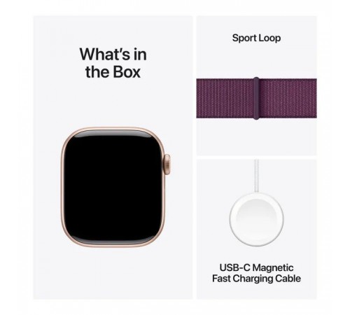 Смарт-часы Apple Watch Series 10 GPS 42mm Rose Gold Aluminium Case with Plum Sport Loop (MWWK3QH/A) Смарт-часы Apple Watch Series 10 GPS 42mm Rose Gold Aluminium Case with Plum Sport Loop (MWWK3QH/A)