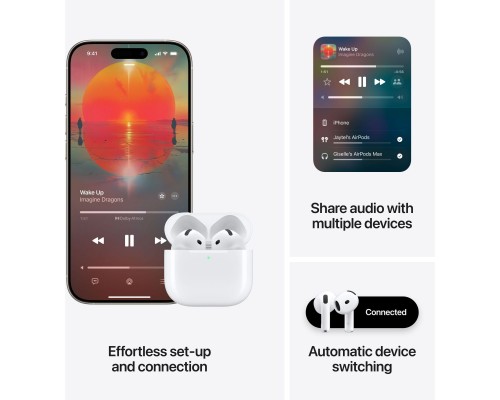 Навушники Apple AirPods 4 (MXP63ZE/A) Навушники Apple AirPods 4 (MXP63ZE/A)