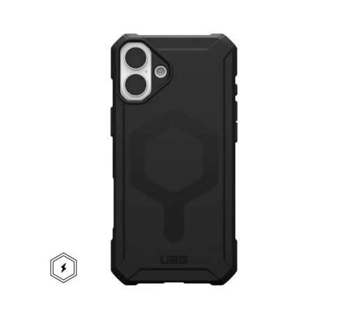 Чохол до мобільного телефона UAG iPhone 16 Plus Essential Armor Magsafe Black (114447114040) Чохол до мобільного телефона UAG iPhone 16 Plus Essential Armor Magsafe Black (114447114040)