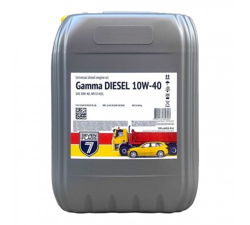 Моторна олива 7FLAGS Gamma DIESEL 10W-40 17,5л Моторна олива 7FLAGS Gamma DIESEL 10W-40 17,5л