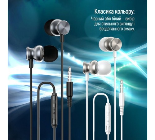Наушники ColorWay 3.5 mm Wired Earphone UrbanBeat Black (CW-WD03BK) Наушники ColorWay 3.5 mm Wired Earphone UrbanBeat Black (CW-WD03BK)