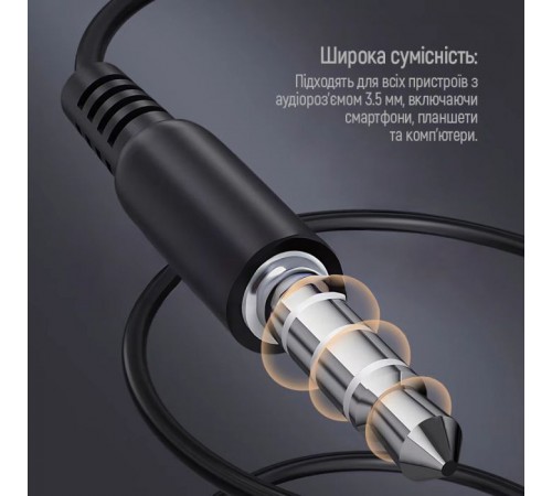 Наушники ColorWay 3.5 mm Wired Earphone UrbanBeat Black (CW-WD03BK) Наушники ColorWay 3.5 mm Wired Earphone UrbanBeat Black (CW-WD03BK)