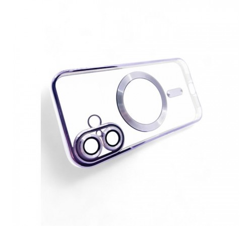 Чохол до мобільного телефона BeCover TPU Chrome Case (MagSafe) для Apple iPhone 16 Plus Purple (712079) Чохол до мобільного телефона BeCover TPU Chrome Case (MagSafe) для Apple iPhone 16 Plus Purple (712079)