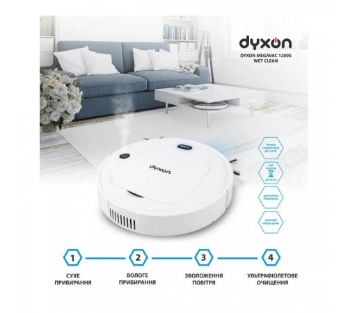 Пылесос DYXON MEGAVAC 1200S Wet Clean Whi (DXNVCMGVC1200SW) Пылесос DYXON MEGAVAC 1200S Wet Clean Whi (DXNVCMGVC1200SW)