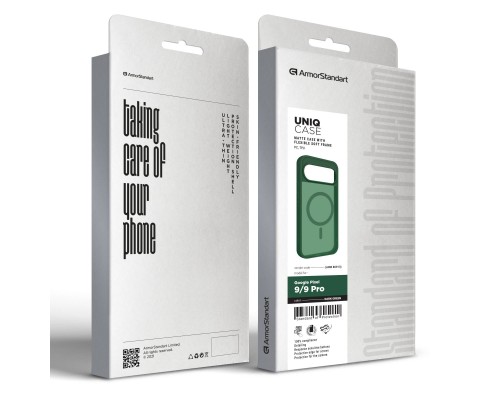 Чехол для мобильного телефона Armorstandart Uniq MagSafe Google Pixel 9/9 Pro Dark Green (ARM80913) Чехол для мобильного телефона Armorstandart Uniq MagSafe Google Pixel 9/9 Pro Dark Green (ARM80913)