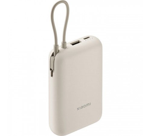 Батарея универсальная Xiaomi 10000mAh 22.5W, Integrated Cable, beige (BHR9072GL) Батарея универсальная Xiaomi 10000mAh 22.5W, Integrated Cable, beige (BHR9072GL)