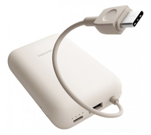 Батарея универсальная Xiaomi 10000mAh 22.5W, Integrated Cable, beige (BHR9072GL) Батарея универсальная Xiaomi 10000mAh 22.5W, Integrated Cable, beige (BHR9072GL)
