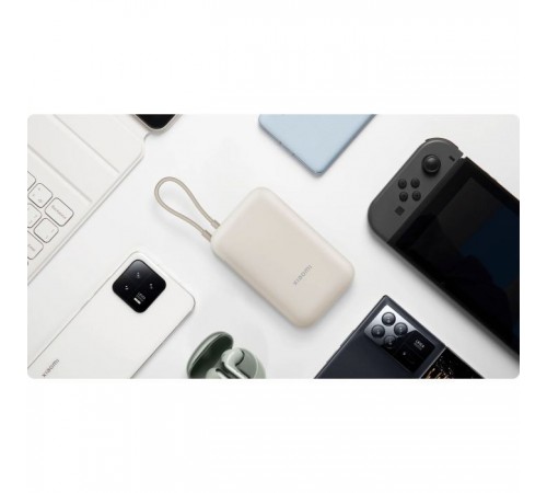Батарея универсальная Xiaomi 10000mAh 22.5W, Integrated Cable, beige (BHR9072GL) Батарея универсальная Xiaomi 10000mAh 22.5W, Integrated Cable, beige (BHR9072GL)