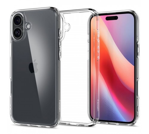 Чохол до мобільного телефона Spigen iPhone 16 Plus Ultra Hybrid Crystal Clear (ACS08069) Чохол до мобільного телефона Spigen iPhone 16 Plus Ultra Hybrid Crystal Clear (ACS08069)