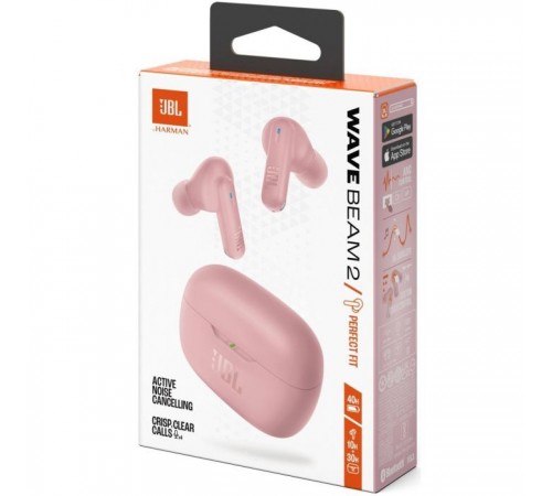Наушники JBL Wave Beam 2 Pink (JBLWBEAM2PIK) Наушники JBL Wave Beam 2 Pink (JBLWBEAM2PIK)