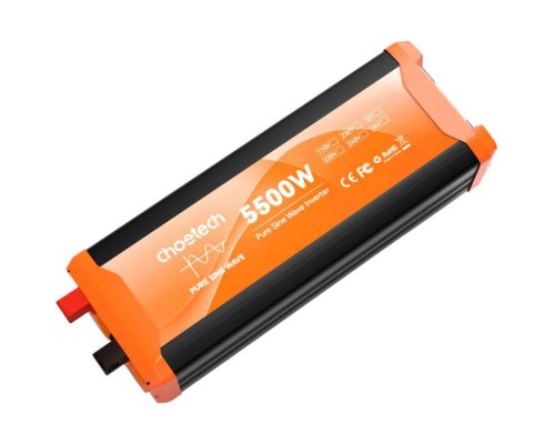 Автомобільний інвертор Choetech 12V/220V 2500 Вт, чиста синусоїда (CJ5000Q-V2) Автомобільний інвертор Choetech 12V/220V 2500 Вт, чиста синусоїда (CJ5000Q-V2)