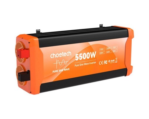Автомобільний інвертор Choetech 12V/220V 2500 Вт, чиста синусоїда (CJ5000Q-V2) Автомобільний інвертор Choetech 12V/220V 2500 Вт, чиста синусоїда (CJ5000Q-V2)