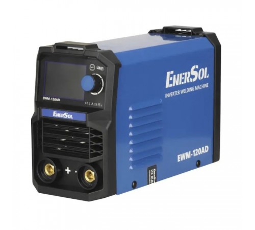 Зварювальний апарат Enersol інверторний, 20-120 A, 5.1 кВт, 2.8 кг (EWM-120AD) Зварювальний апарат Enersol інверторний, 20-120 A, 5.1 кВт, 2.8 кг (EWM-120AD)