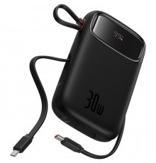 Батарея универсальная Baseus QPow2 20000mAh 30W, с 2*Type-C Cable, Black (P10055009113-00)