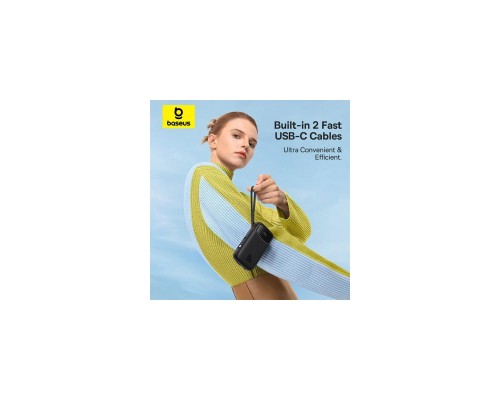 Батарея універсальна Baseus QPow2 20000mAh 30W, with 2*Type-C Cable, Black (P10055009113-00) Батарея універсальна Baseus QPow2 20000mAh 30W, with 2*Type-C Cable, Black (P10055009113-00)