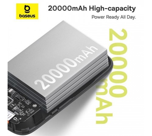 Батарея универсальная Baseus QPow2 20000mAh 30W, с 2*Type-C Cable, Black (P10055009113-00) Батарея универсальная Baseus QPow2 20000mAh 30W, с 2*Type-C Cable, Black (P10055009113-00)