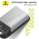 Батарея универсальная Baseus QPow2 20000mAh 30W, с 2*Type-C Cable, Black (P10055009113-00)