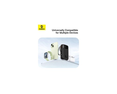 Батарея універсальна Baseus QPow2 20000mAh 30W, with 2*Type-C Cable, Black (P10055009113-00) Батарея універсальна Baseus QPow2 20000mAh 30W, with 2*Type-C Cable, Black (P10055009113-00)