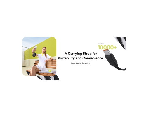 Батарея універсальна Baseus QPow2 20000mAh 30W, with 2*Type-C Cable, White (P10055009213-00) Батарея універсальна Baseus QPow2 20000mAh 30W, with 2*Type-C Cable, White (P10055009213-00)