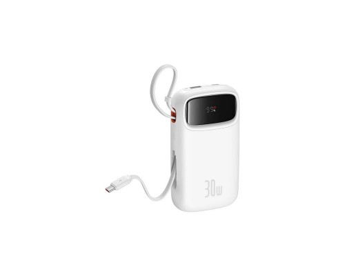 Батарея універсальна Baseus QPow2 20000mAh 30W, with 2*Type-C Cable, White (P10055009213-00) Батарея універсальна Baseus QPow2 20000mAh 30W, with 2*Type-C Cable, White (P10055009213-00)