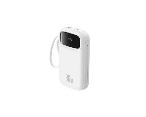 Батарея універсальна Baseus QPow2 20000mAh 30W, with 2*Type-C Cable, White (P10055009213-00) Батарея універсальна Baseus QPow2 20000mAh 30W, with 2*Type-C Cable, White (P10055009213-00)