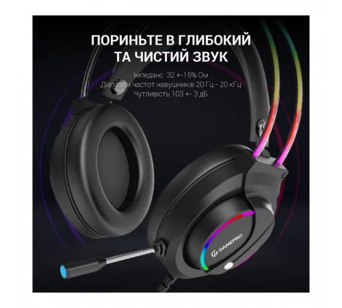 Наушники GamePro HS733 Black (HS733) Наушники GamePro HS733 Black (HS733)