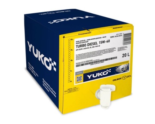 Моторна олива Yuko TURBO DIESEL 15W-40 20л (4820070243895) Моторна олива Yuko TURBO DIESEL 15W-40 20л (4820070243895)