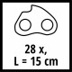 Цепь Einhell 15см 1.0мм 3/10" (4500174)