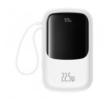 Батарея универсальная Baseus Qpow Pro+ 20000mAh 22,5W, PD/3.0, QC/3.0, FCP, AFC, сеть USB-C cable, white (P10067103213-00)