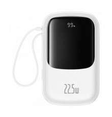Батарея универсальная Baseus Qpow Pro+ 20000mAh 22,5W, PD/3.0, QC/3.0, FCP, AFC, сеть USB-C cable, white (P10067103213-00)