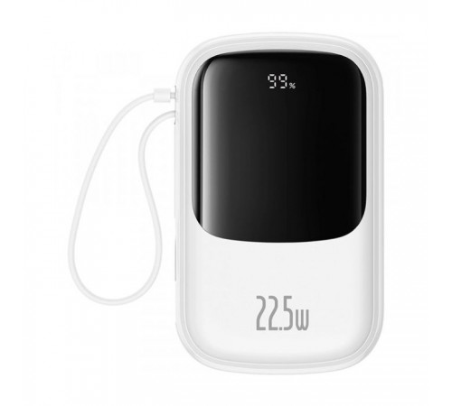 Батарея универсальная Baseus Qpow Pro+ 20000mAh 22,5W, PD/3.0, QC/3.0, FCP, AFC, сеть USB-C cable, white (P10067103213-00) Батарея универсальная Baseus Qpow Pro+ 20000mAh 22,5W, PD/3.0, QC/3.0, FCP, AFC, сеть USB-C cable, white (P10067103213-00)
