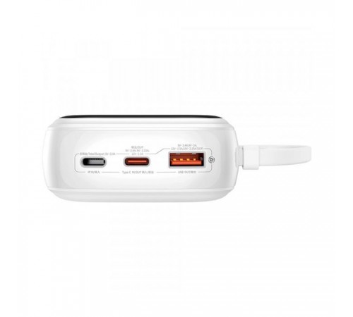 Батарея универсальная Baseus Qpow Pro+ 20000mAh 22,5W, PD/3.0, QC/3.0, FCP, AFC, сеть USB-C cable, white (P10067103213-00) Батарея универсальная Baseus Qpow Pro+ 20000mAh 22,5W, PD/3.0, QC/3.0, FCP, AFC, сеть USB-C cable, white (P10067103213-00)
