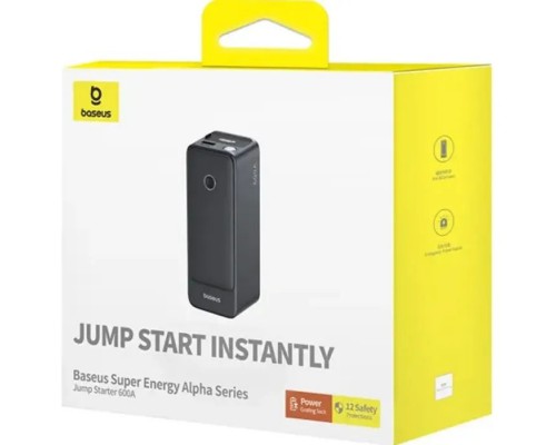 Пуско зарядний пристрій Baseus 6000mAh Super Energy Alpha Series Jump Starter 600A Cosmic Black (C00259200121-00) Пуско зарядний пристрій Baseus 6000mAh Super Energy Alpha Series Jump Starter 600A Cosmic Black (C00259200121-00)