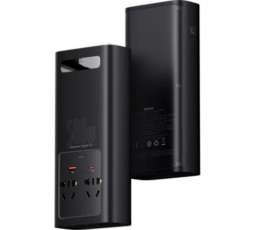 Автомобільний інвертор 12V/220V 500W Super Si Power Inverter CN/EU Black Baseus (CGNB000101) Автомобільний інвертор 12V/220V 500W Super Si Power Inverter CN/EU Black Baseus (CGNB000101)