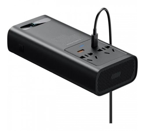 Автомобільний інвертор 12V/220V 500W Super Si Power Inverter CN/EU Black Baseus (CGNB000101) Автомобільний інвертор 12V/220V 500W Super Si Power Inverter CN/EU Black Baseus (CGNB000101)