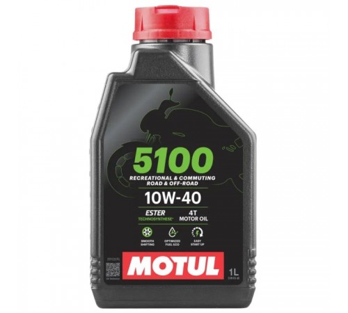 Моторное масло MOTUL 5100 4T SAE 10W-40 1л Моторное масло MOTUL 5100 4T SAE 10W-40 1л