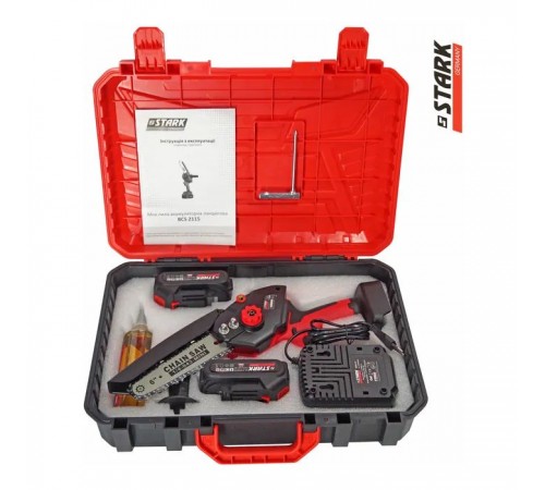Цепная пила Stark BCS-2115, 21V, 2х2Ah, 150мм (310900001) Цепная пила Stark BCS-2115, 21V, 2х2Ah, 150мм (310900001)