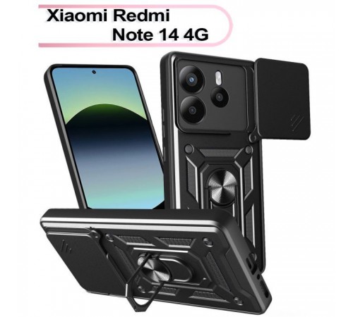Чохол до мобільного телефона BeCover Military Xiaomi Redmi Note 14 4G Black (713451) Чохол до мобільного телефона BeCover Military Xiaomi Redmi Note 14 4G Black (713451)