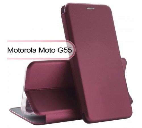 Чохол до мобільного телефона BeCover Exclusive Motorola Moto G55 Red Wine (713521) Чохол до мобільного телефона BeCover Exclusive Motorola Moto G55 Red Wine (713521)