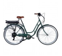 Электровелосипед Dorozhnik 28" eRETRO Vbr рама-19" 36B 12.5А*ч 500Вт зелено-серый 2025 (ELB-D-28-069)