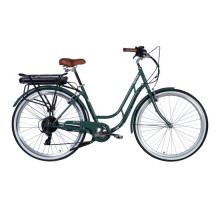 Электровелосипед Dorozhnik 28" eRETRO Vbr рама-19" 36B 12.5А*ч 500Вт зелено-серый 2025 (ELB-D-28-069)